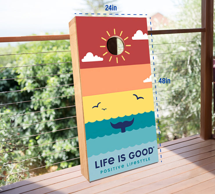 Beach themed cornhole boards - Games for your beach rental