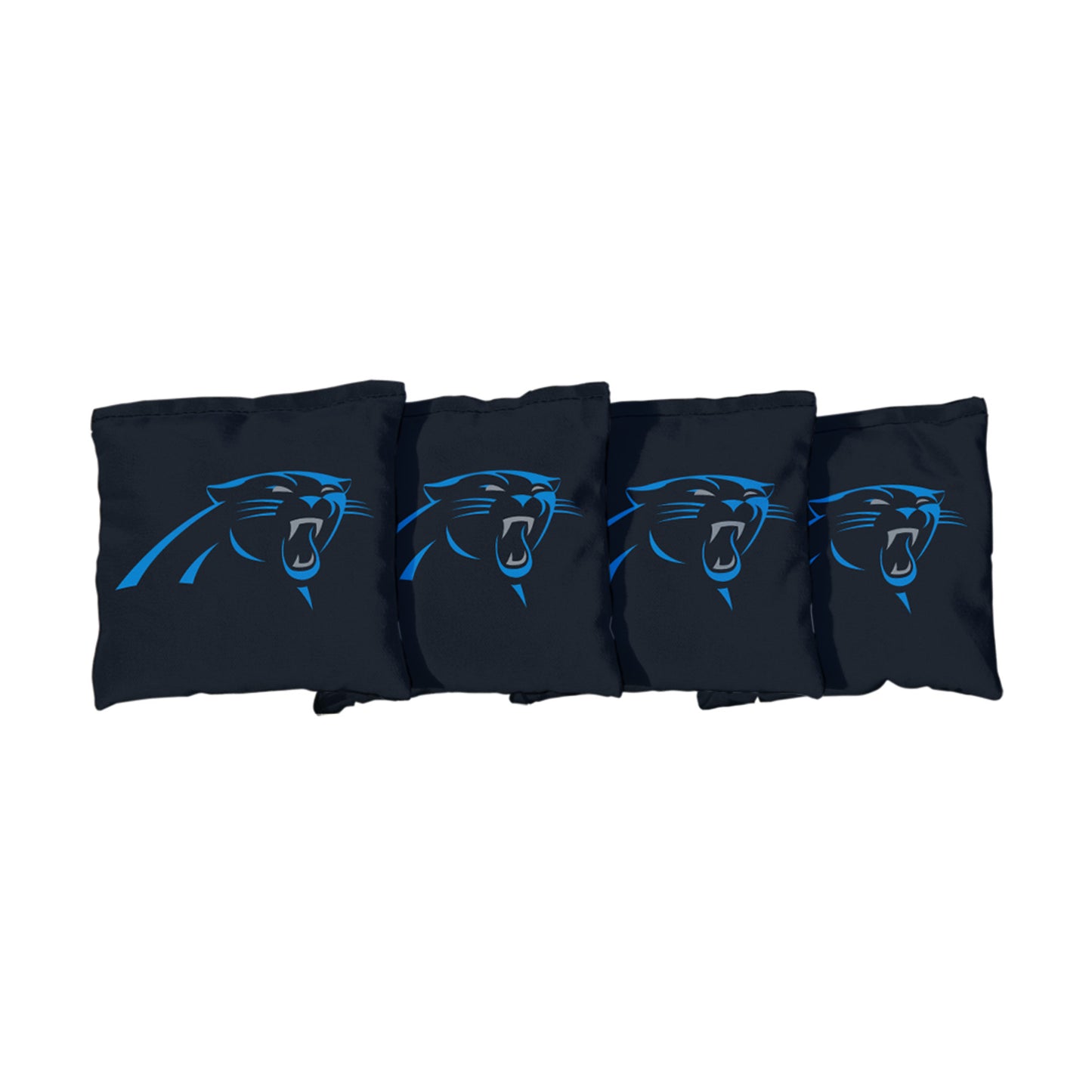 Carolina Panthers | Black Corn Filled Cornhole Bags