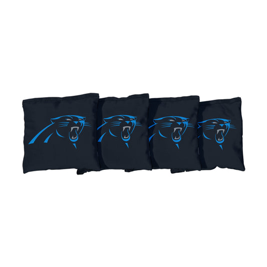 Carolina Panthers | Black Corn Filled Cornhole Bags