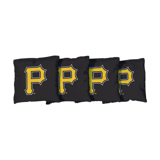 Pittsburgh Pirates | Black Corn Filled Cornhole Bags