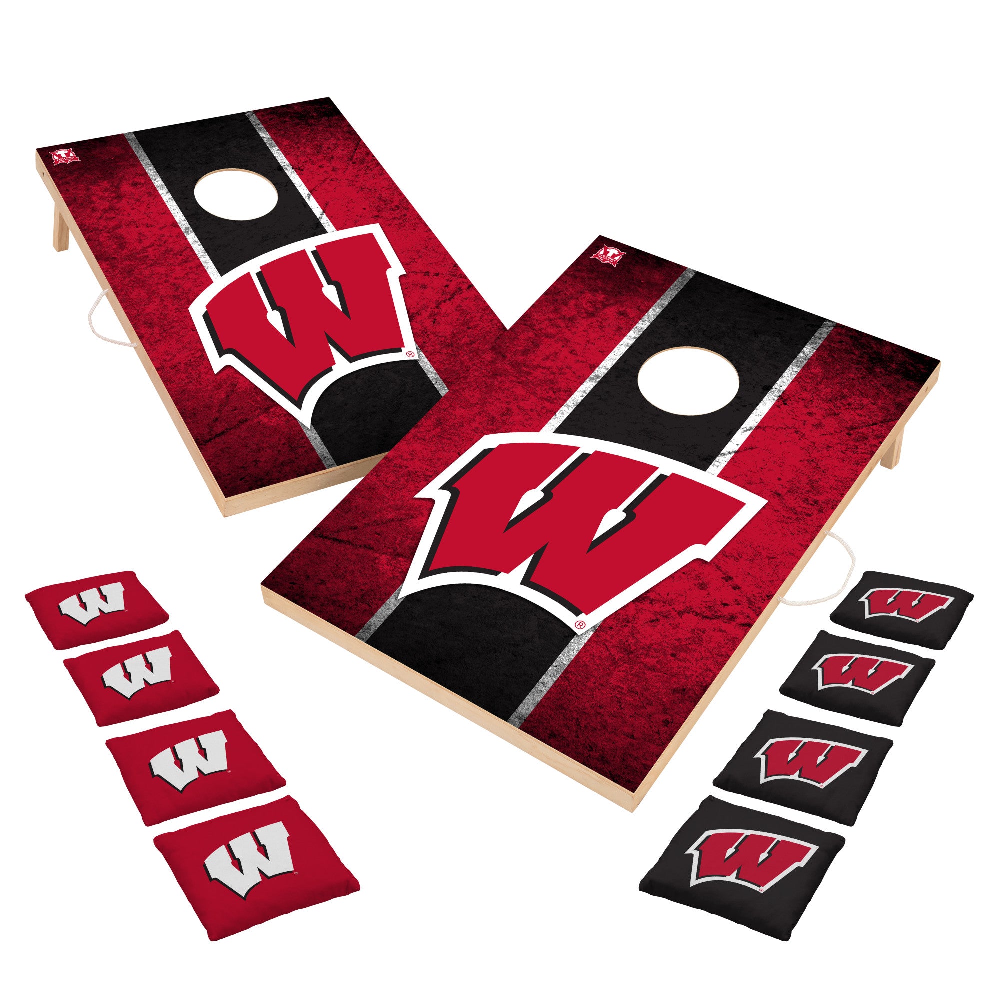 University of Wisconsin Badgers 2x3 Solid Wood Cornhole | Victory