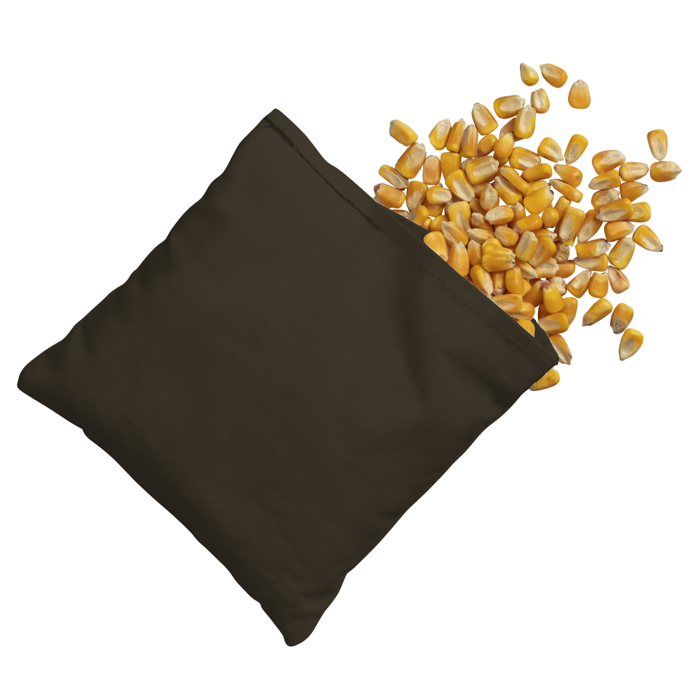 Brown Solid Color Corn Filled Cornhole Bags