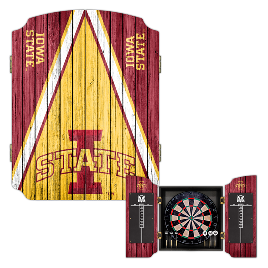 Iowa State University Cyclones | Bristle Dartboard Cabinet Set