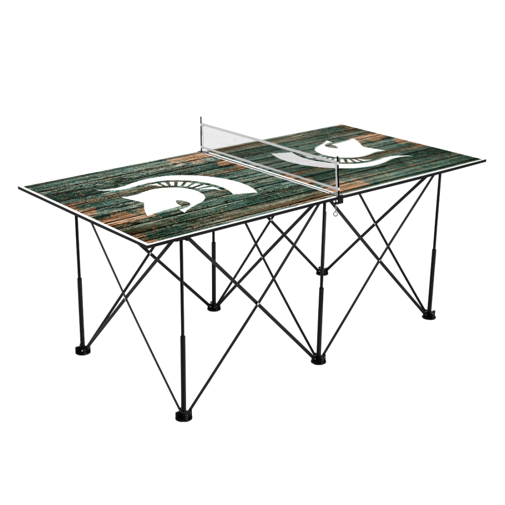 Michigan State University Spartans | Pop Up Table Tennis 6ft