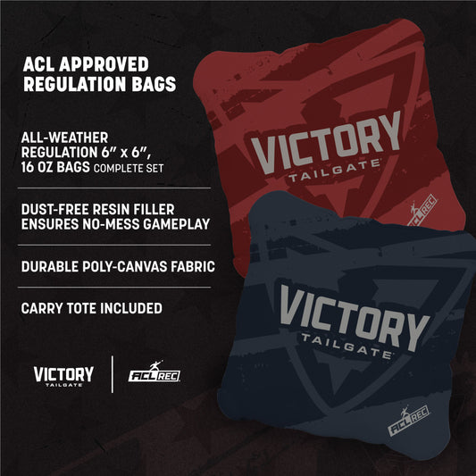 2x4 Tournament American Flag Cornhole Set