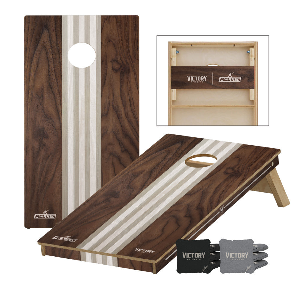 Lifestyle Collection | 2x4 Tournament Classic Walnut Cornhole Set