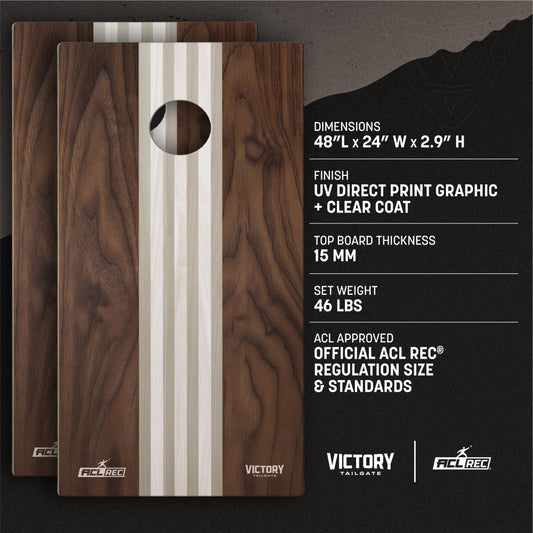 2x4 Tournament Classic Walnut Cornhole Set