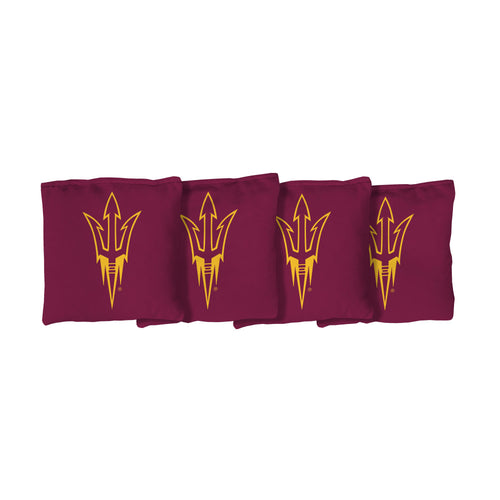 Arizona State University Sun Devils | Red Corn Filled Cornhole Bags_Victory Tailgate_1