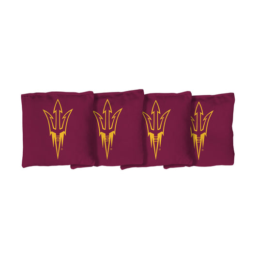 Arizona State University Sun Devils | Red Corn Filled Cornhole Bags_Victory Tailgate_1
