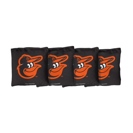 Baltimore Orioles | Black Corn Filled Cornhole Bags_Victory Tailgate_1