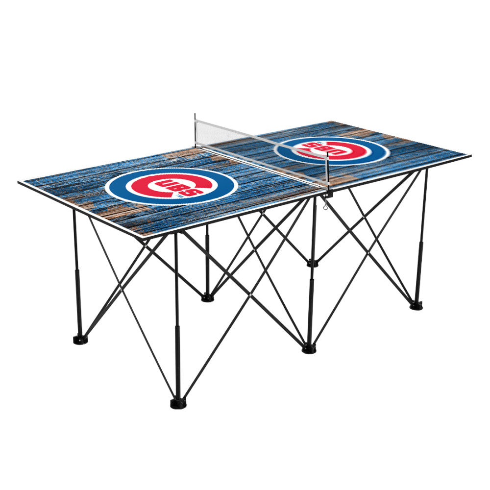 Chicago Cubs | Pop Up Table Tennis 6ft_Victory Tailgate_1