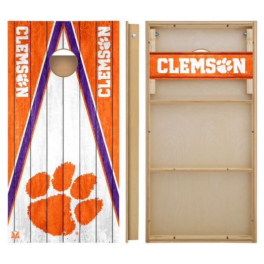 OFFICIALLY LICENSED - Bring your game day experience one step closer to your favorite team with this Clemson University Tigers 2x4 Tournament Cornhole from Victory Tailgate_2