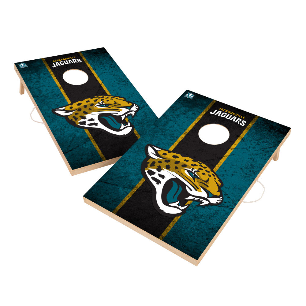 Jacksonville Jaguars 2x3 Solid Wood Cornhole Victory Tailgate