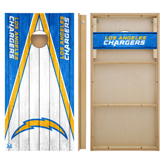 OFFICIALLY LICENSED - Bring your game day experience one step closer to your favorite team with this Los Angeles Chargers 2x4 Tournament Cornhole from Victory Tailgate_2