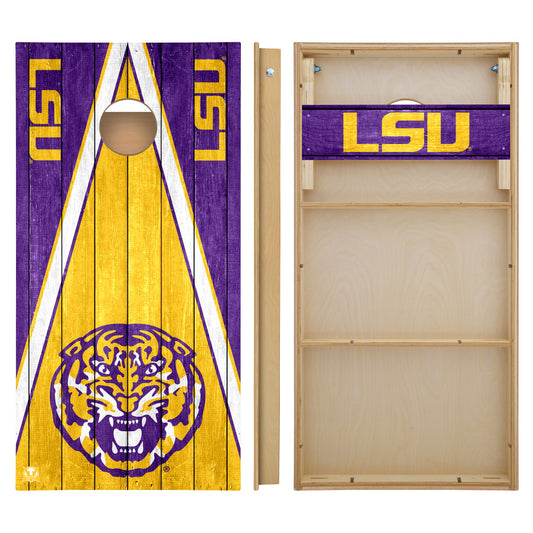 OFFICIALLY LICENSED - Bring your game day experience one step closer to your favorite team with this Louisiana State University Fighting Tigers 2x4 Tournament Cornhole from Victory Tailgate_2