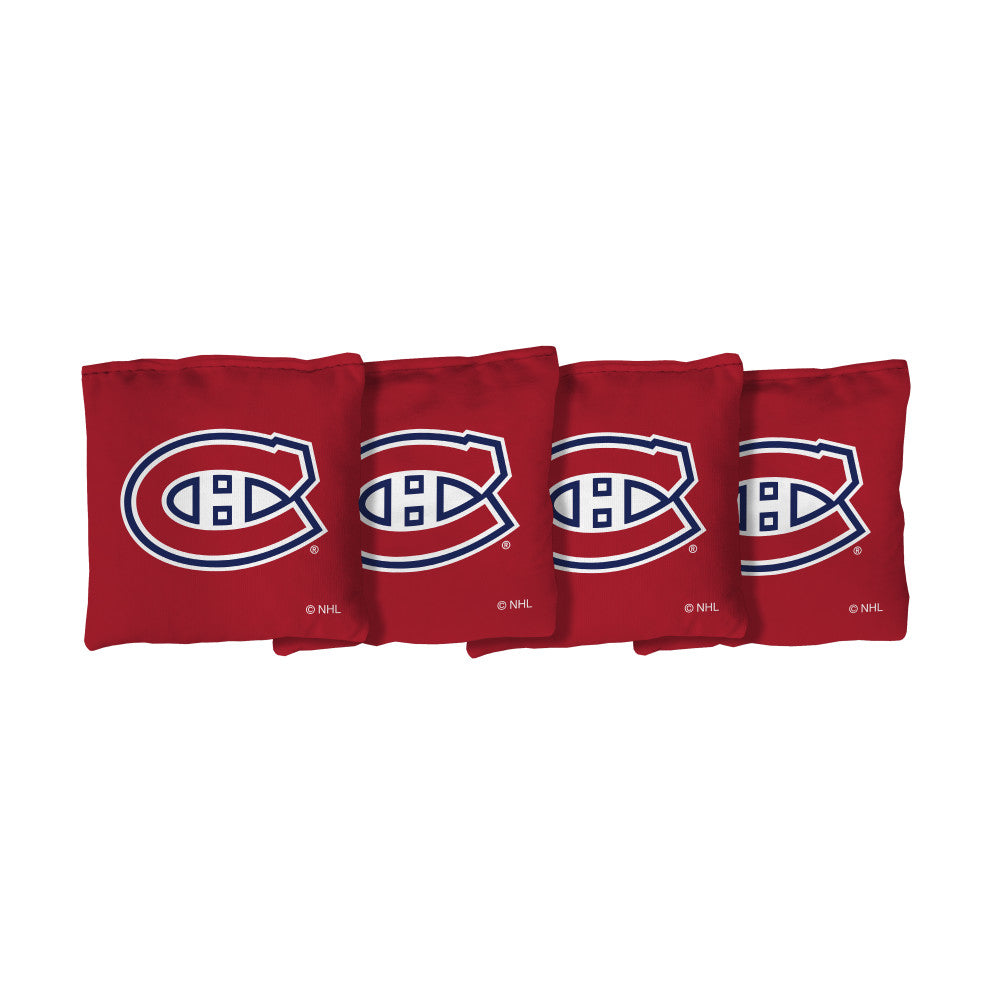 Montreal Canadiens | Red Corn Filled Cornhole Bags_Victory Tailgate_1