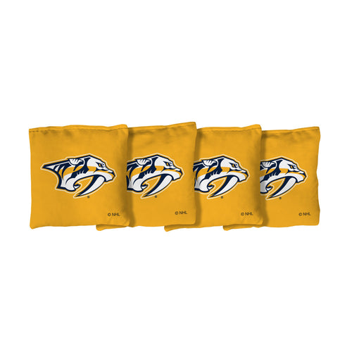 Nashville Predators | Yellow Corn Filled Cornhole Bags_Victory Tailgate_1