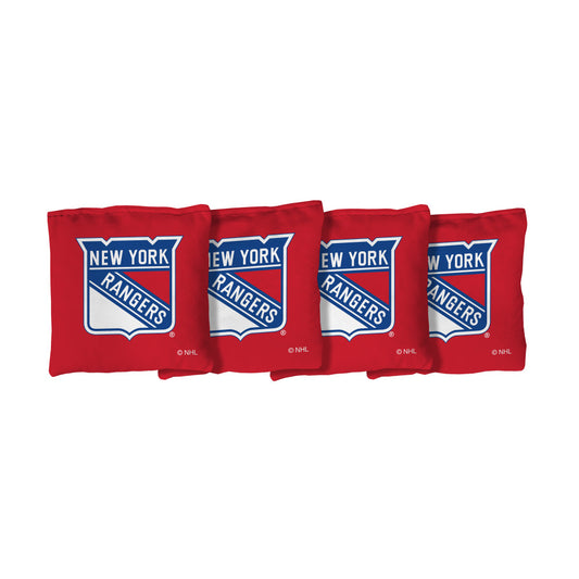 New York Rangers | Red Corn Filled Cornhole Bags_Victory Tailgate_1