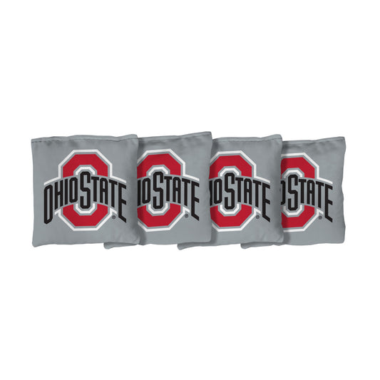 Ohio State University Buckeyes | Gray Corn Filled Cornhole Bags_Victory Tailgate_1