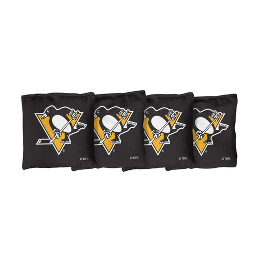 Pittsburgh Penguins | Black Corn Filled Cornhole Bags_Victory Tailgate_1