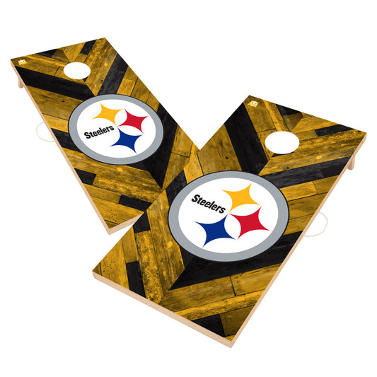 Pittsburgh Steelers | 2x4 Solid Wood Cornhole_Victory Tailgate_1