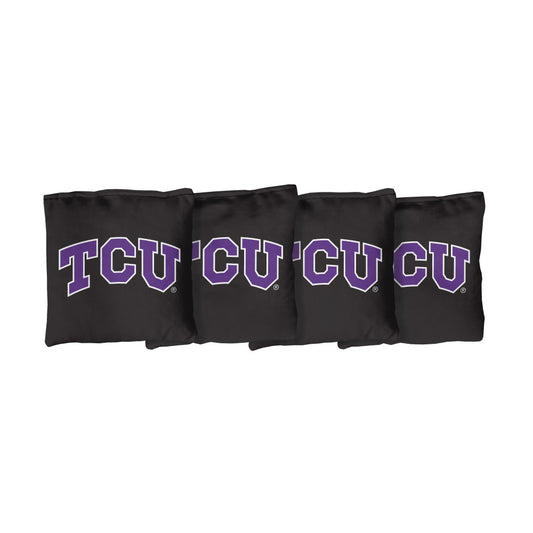 Texas Christian University Horned Frogs | Grey Corn Filled Cornhole Bags_Victory Tailgate_1