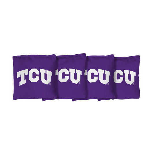 Texas Christian University Horned Frogs | Purple Corn Filled Cornhole Bags_Victory Tailgate_1