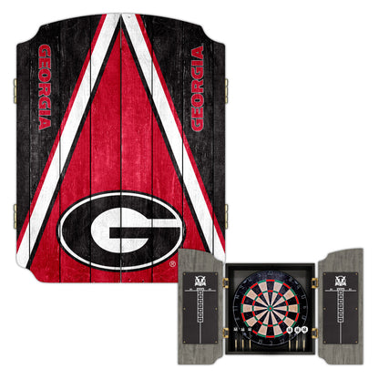 University of Georgia Bulldogs | Bristle Dartboard Cabinet Set_Victory Tailgate_1