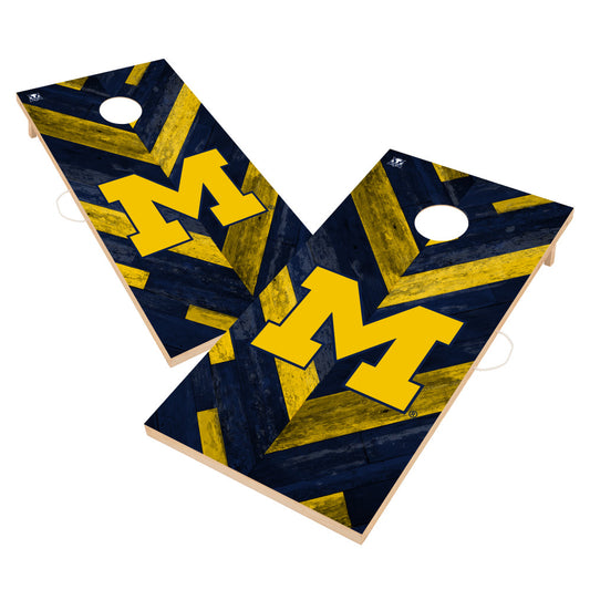 University of Michigan Wolverines | 2x4 Solid Wood Cornhole_Victory Tailgate_1