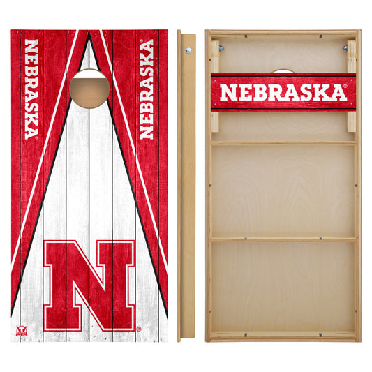 OFFICIALLY LICENSED - Bring your game day experience one step closer to your favorite team with this University of Nebraska Cornhuskers 2x4 Tournament Cornhole from Victory Tailgate_2