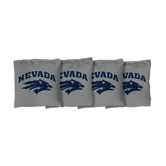 University of Nevada Wolf Pack | Gray Corn Filled Cornhole Bags_Victory Tailgate_1
