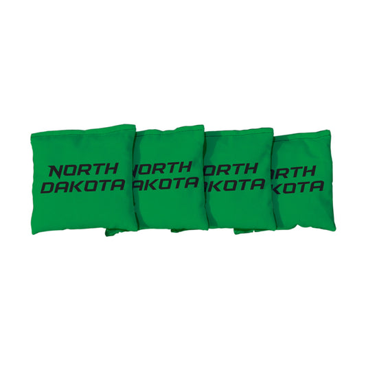 University of North Dakota Fighting Hawks | Green Corn Filled Cornhole Bags_Victory Tailgate_1