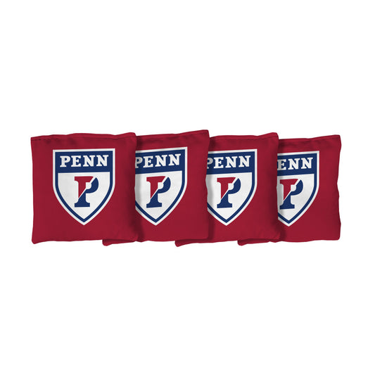 University of Pennsylvania Quakers | Red Corn Filled Cornhole Bags_Victory Tailgate_1