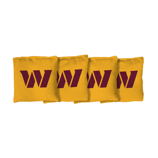 Washington Commanders | Yellow Corn Filled Cornhole Bags_Victory Tailgate_1