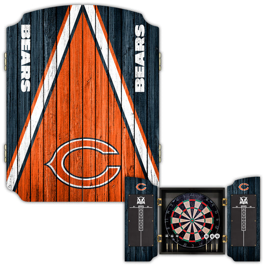 Chicago Bears | Bristle Dartboard Cabinet Set