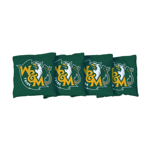 College of William and Mary Tribe | Green Corn Filled Cornhole Bags