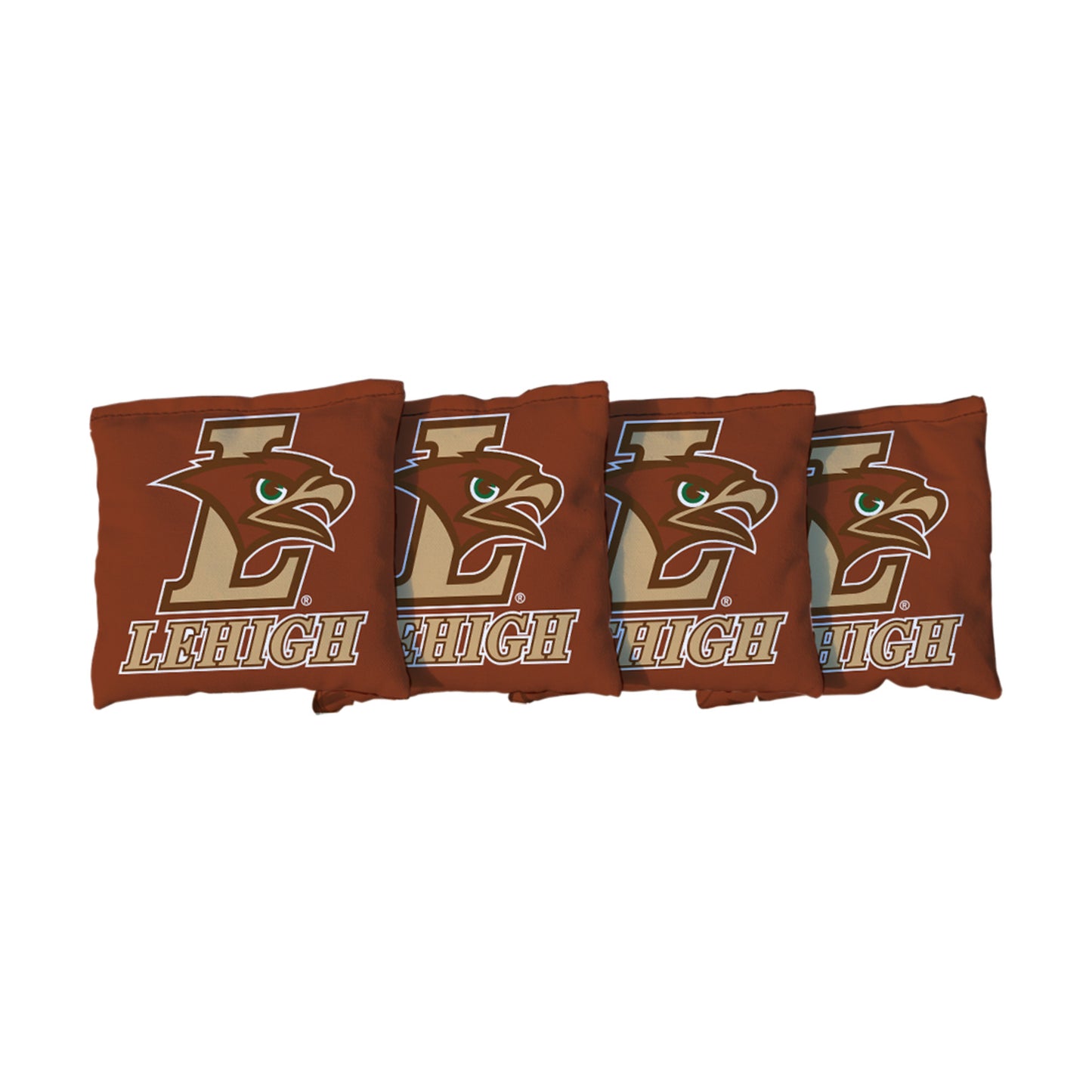 Lehigh University Mountain Hawks | Brown Corn Filled Cornhole Bags