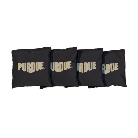 Purdue University Boilermakers | Black Corn Filled Cornhole Bags