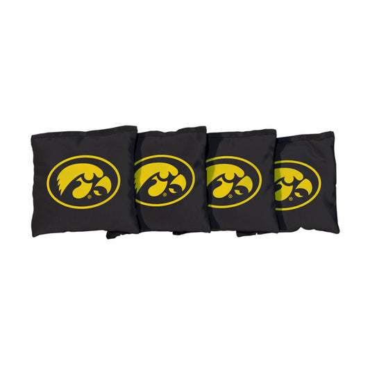 University of Iowa Hawkeyes | Black Corn Filled Cornhole Bags