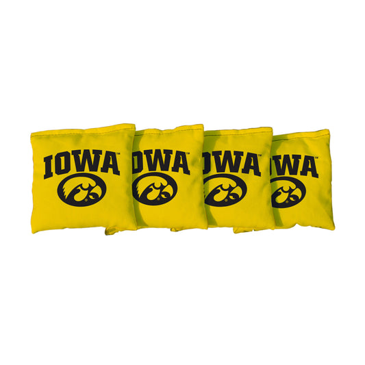 University of Iowa Hawkeyes | Yellow Corn Filled Cornhole Bags