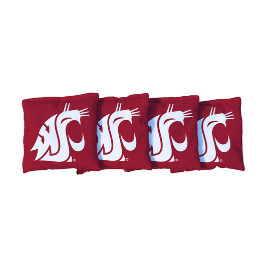 Washington State University Cougars | Red Corn Filled Cornhole Bags