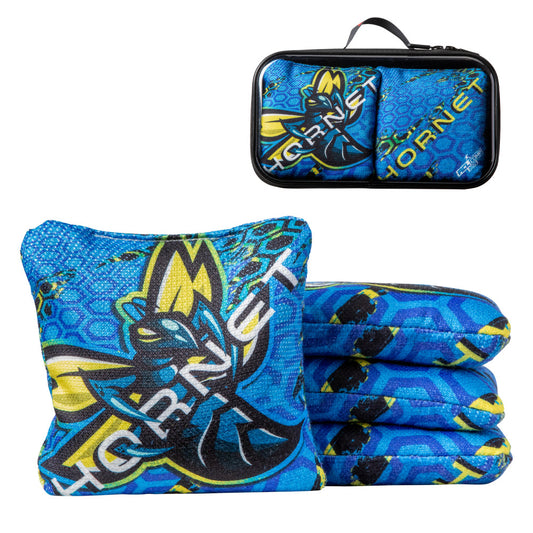 American Cornhole League | ACL® COMP MAGIC BLUE HORNET CORNHOLE BAGS