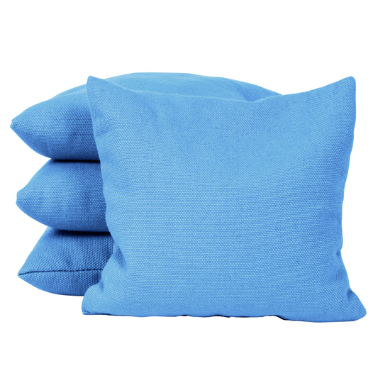 Light Blue Solid Color Corn Filled Cornhole Bags