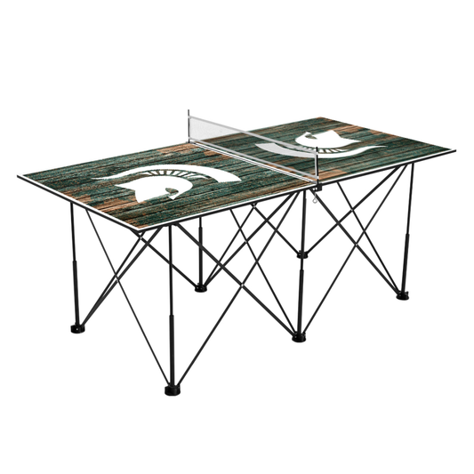Michigan State University Spartans | Pop Up Table Tennis 6ft