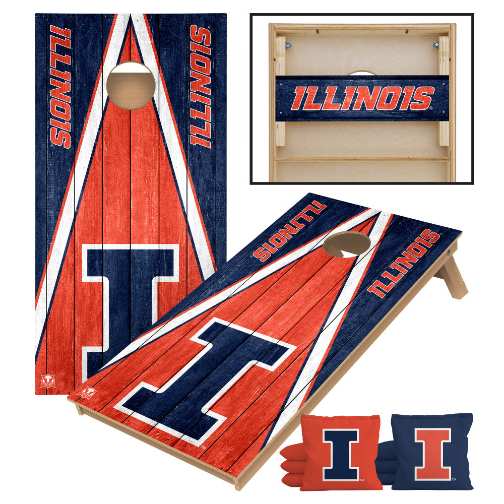 University of Illinois Fighting Illini | 2x4 Tournament Cornhole Set