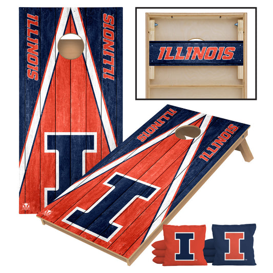 University of Illinois Fighting Illini | 2x4 Tournament Cornhole Set