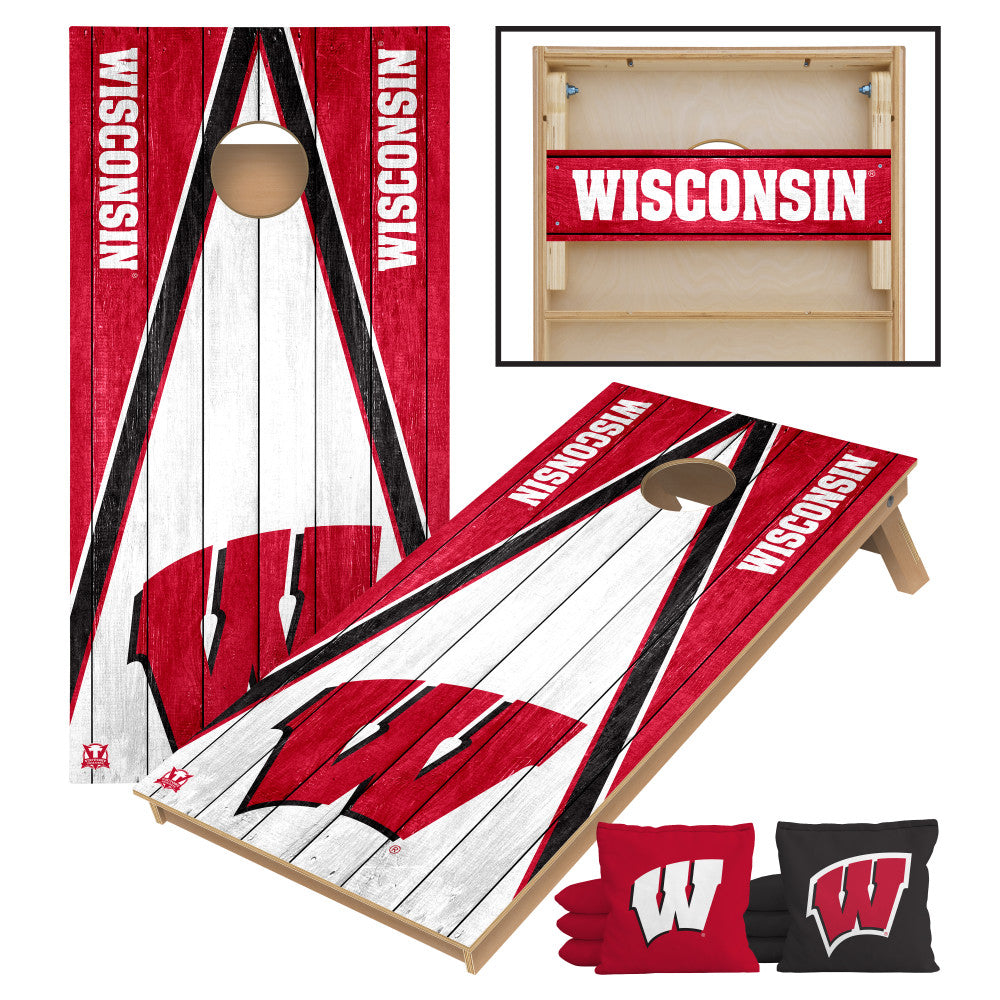 University of Wisconsin Madison Badgers | 2x4 Tournament Cornhole Set