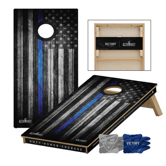 2x4 Tournament Thin Blue Line Cornhole Set