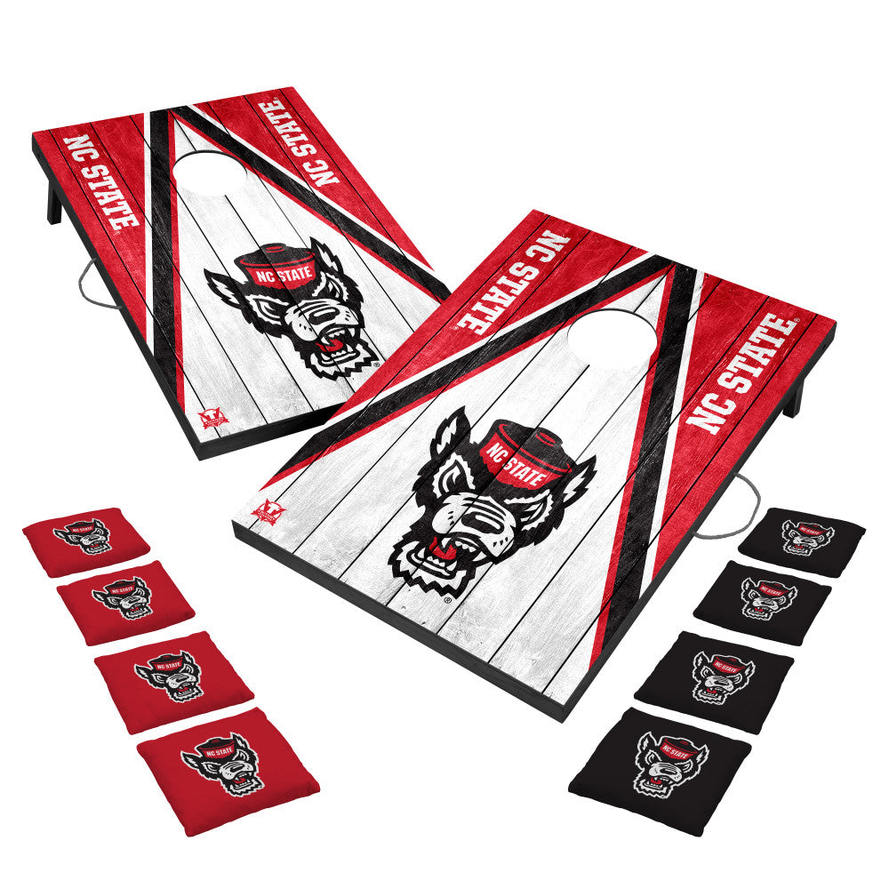 LIGHTWEIGHT BAGS - Includes eight 5.5" x 5.5” 12.5oz bags printed with matching team logo and filled with weather-resistant pellet filler, making them a breeze to clean._3