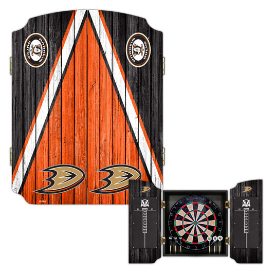 Anaheim Ducks | Bristle Dartboard Cabinet Set_Victory Tailgate_1